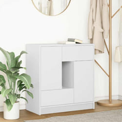 Vidaxl - Buffet avec tiroirs et portes blanc 70,5x34x74,5 cm