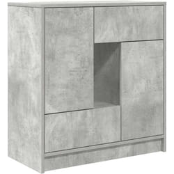 Buffet avec tiroirs et portes gris béton 70,5x34x74,5 cm - Vidaxl