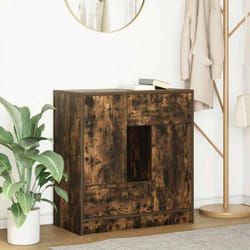 Buffet avec tiroirs et portes chêne fumé 70,5x34x74,5 cm Vidaxl
