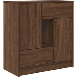 Vidaxl - Buffet avec tiroirs et portes chêne marron 70,5x34x74,5 cm