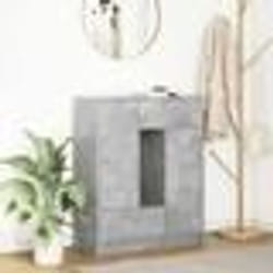 vidaXL Buffet avec tiroirs et portes gris béton 73x31x90 cm meuble de rangement armoire de buffet meuble dentrée meuble 861853