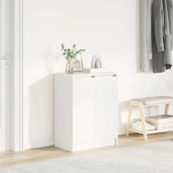 vidaXL Armoire à chaussures blanc 57x34x76 cm bois d'ingénierie
