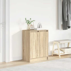 Armoire à chaussures chêne sonoma 57x34x76 cm bois d ingénierie