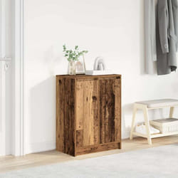 Armoire à chaussures vieux bois 57x34x76 cm bois d ingénierie