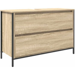 Vidaxl - Meuble salle de bain lavabo tiroirs chêne sonoma 90x34,5x60 cm