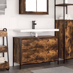 Le meuble vasque de salle de bain offre des solutions de rangement polyvalentes, gardant votre espace bien rangé et organisé  ...