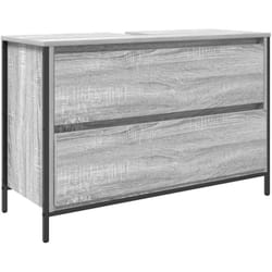Vidaxl - Meuble de salle de bain lavabo tiroirs sonoma gris 90x34,5x60cm