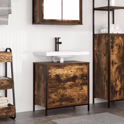 Le meuble vasque de salle de bain offre des solutions de rangement polyvalentes, gardant votre espace bien rangé et organisé  ...