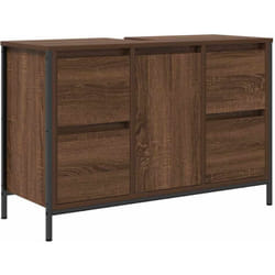 Vidaxl - Meuble sous-vasque avec tiroirs chêne marron 90x34,5x60 cm