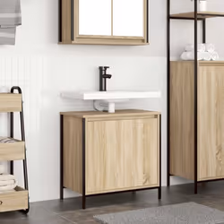Le meuble vasque de salle de bain offre des solutions de rangement polyvalentes, gardant votre espace bien rangé et organisé  ...