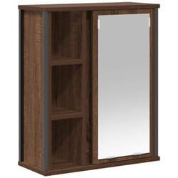 Vidaxl - Armoire murale de salle de bain miroir chêne marron 50x21x60 cm