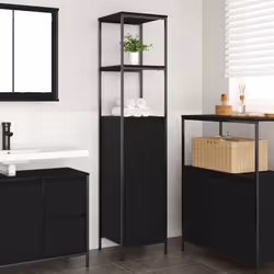 L'armoire de salle de bain offre des solutions de rangement polyvalentes, gardant votre espace bien rangé et organisé tout en ...