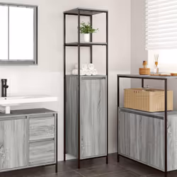 L'armoire de salle de bain offre des solutions de rangement polyvalentes, gardant votre espace bien rangé et organisé tout en ...