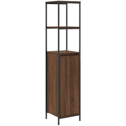 Vidaxl - Meuble de salle de bain avec étagères chêne marron 36x35x165 cm