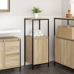 Vidaxl - Meuble de salle de bain avec étagères chêne sonoma 36x35x95 cm