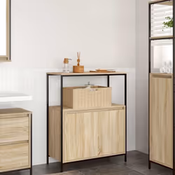 L'armoire de salle de bain offre des solutions de rangement polyvalentes, gardant votre espace bien rangé et organisé tout en ...