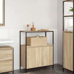 Vidaxl - Meuble de salle de bain et étagères chêne sonoma 76,5x35x95 cm