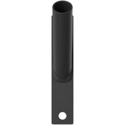Support de mât de drapeau Noir 15 x 3 cm Acier Vidaxl
