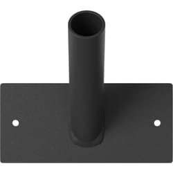 Vidaxl - Support de drapeau pour 1 drapeau mural en acier noir