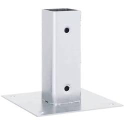 Vidaxl - Bases de poteau carrées 4 pcs argent 46x46 mm acier galvanisé