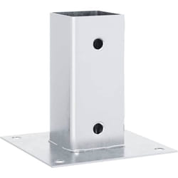 Vidaxl - Bases de poteau carrées 4 pcs argent 71x71 mm acier galvanisé