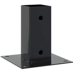 Vidaxl - Bases de poteau carrées 12 pcs anthracite 61x61 mm