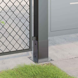 Vidaxl - Bases de poteau carrées 12 pcs anthracite 81x81 mm