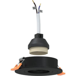 Vidaxl - Projecteurs encastrés 6 pcs Ronds GU10 Noir Ø91 mm