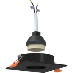 Vidaxl - Projecteurs Encastrés 6 pcs Carré GU10 Noir 91x91 mm