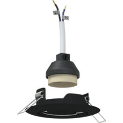 Vidaxl - Spotlights encastrés 6 pcs Ronds GU10 Noir Ø90 mm Acier