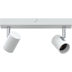 Vidaxl - Projecteur plafond 2 voies réglable blanc E27