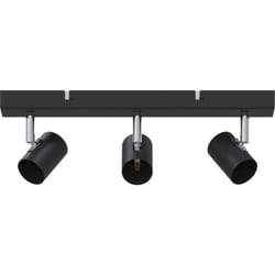 Vidaxl - Projecteur de plafond 3 voies ajustable noir E27