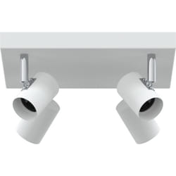 Vidaxl - Projecteur de plafond ajustable 4 voies blanc E27