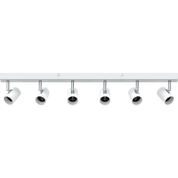 Vidaxl - Spotlight plafond 6 voies réglables blanc E27