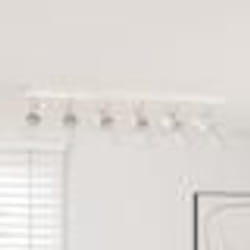 vidaXL Projecteur de plafond 6 voies ajustable en nickel brossé E27