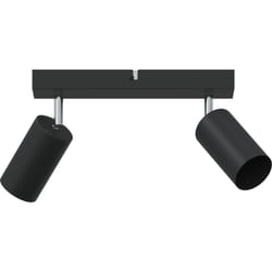 Vidaxl - Projecteur de Plafond 2 Voies Ajustable Noir GU10