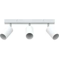 Vidaxl - Projecteur de plafond 3 voies ajustable blanc GU10