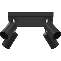 Vidaxl - Projecteur de Plafond 4 Voies Réglable Noir GU10