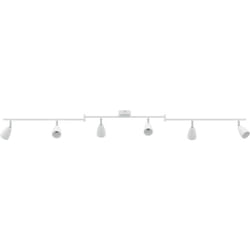 Projecteur plafond 6 voies réglable blanc GU10 Vidaxl