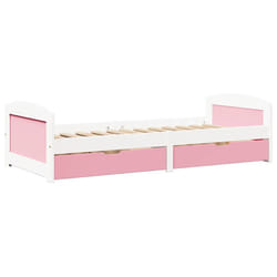 VidaXL 3314679 canapé lit sofa Rose, Blanc