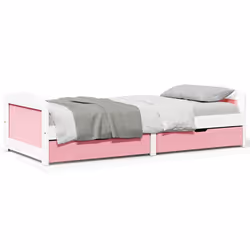 VidaXL 3314679 canapé lit sofa Rose, Blanc