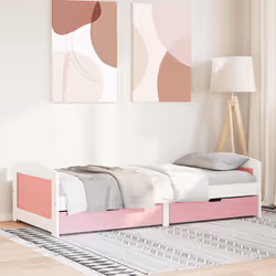 VidaXL 3314679 canapé lit sofa Rose, Blanc - Vue supplémentaire 4