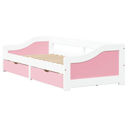 VidaXL 3314681 canapé lit sofa Rose, Blanc