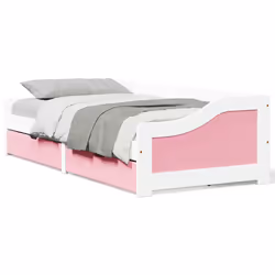 VidaXL 3314681 canapé lit sofa Rose, Blanc