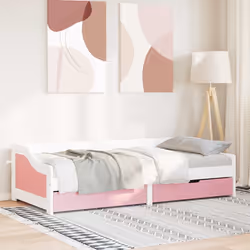 VidaXL 3314681 canapé lit sofa Rose, Blanc - Vue supplémentaire 4