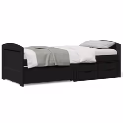 VidaXL 3314682 canapé lit sofa Noir