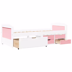 VidaXL 3314683 canapé lit sofa Rose, Blanc - Vue supplémentaire 6