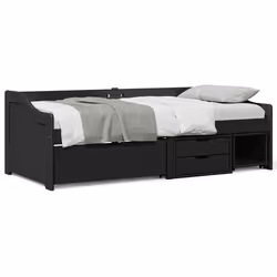 VidaXL 3314684 canapé lit sofa Noir
