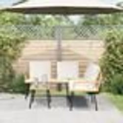 Canapé en L vidaXL Naturel 231x173x78 cm en Poly Rattan