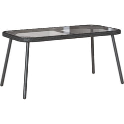 Table basse Noir 90x45x42 cm en Poly Rattan vidaXL